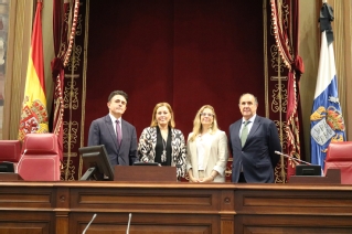 Imagen de la visita al Parlamento